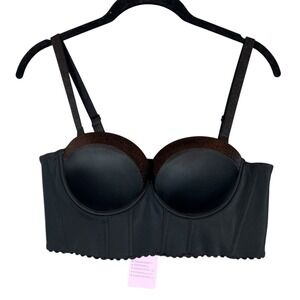 SEA BBOT Push Up Strapless Bra Anti-slip Padded Multiway Corset Boning 34B NEW‎